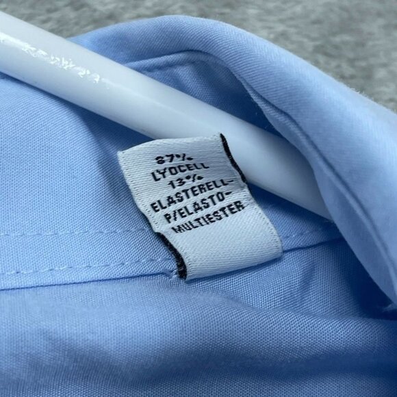Calvin Klein Mens Blue Long Sleeve Shirt Active Stretch Size L a0849 - Picture 3 of 8